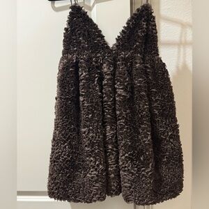 Zara Dresses/ Chocolate Textured Sleeveless Dress
